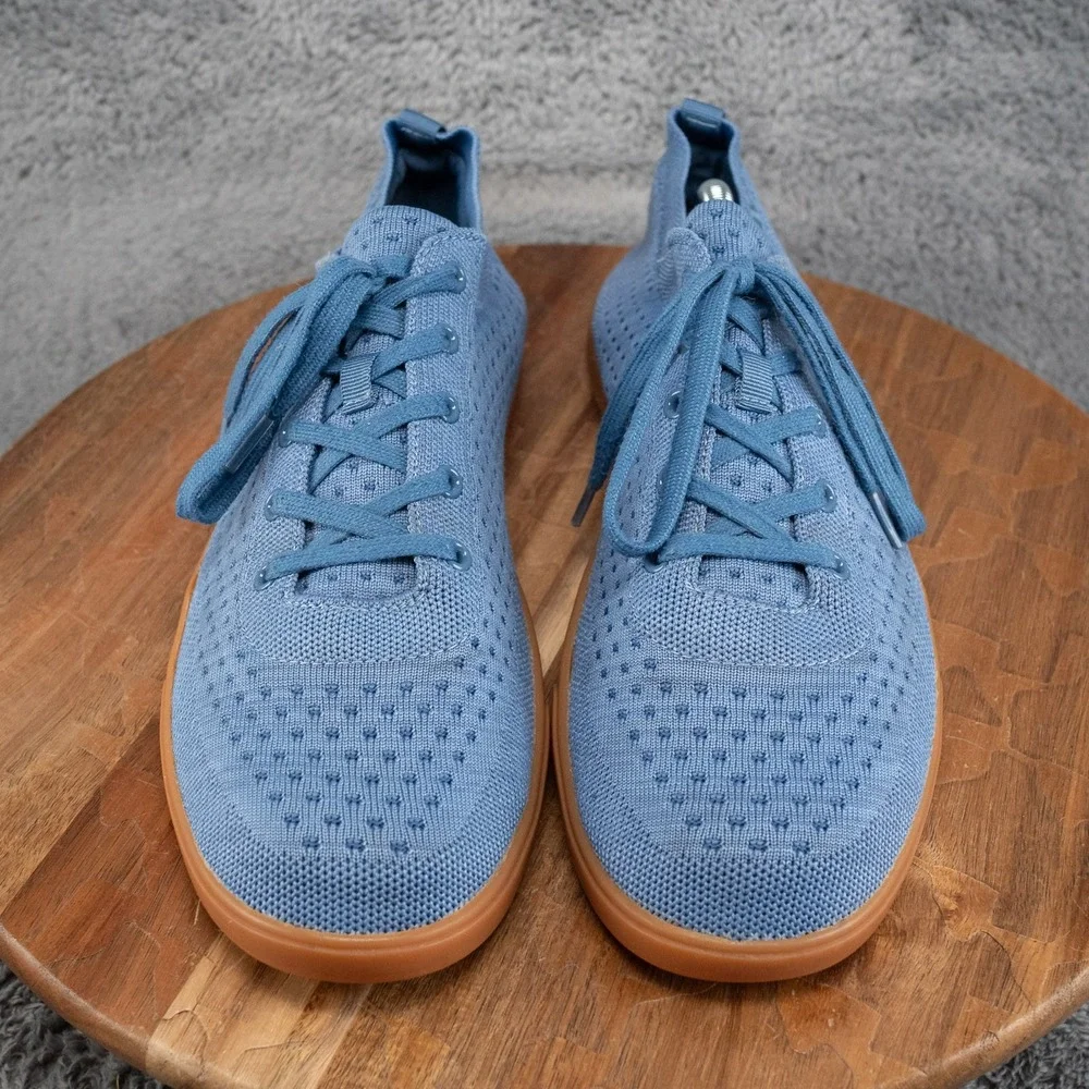 SUAVS Men's The Zilker Gum Knit Comfort Lace Up Sneakers Denim Size 12 US